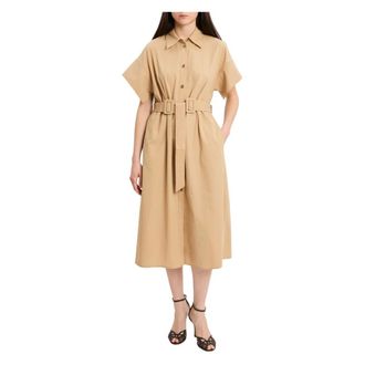 Pinko Alesha Midi Shirt Dress - female - PINKO - Shirt Dresses - Beige - S - Dresses