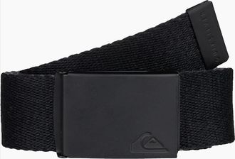 Quiksilver Mens Quiksilver Adults The Jam Adjustable Bottle Opener Webbing Belt - Black - Size: ONE size