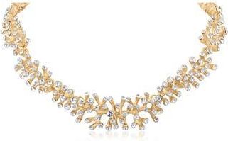 Jardin Riviere Crystal Cluster Collar Necklace in Clear Gold at Nordstrom Rack