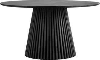 Moloo de comedor redonda para 4/6 personas &oslash;140 cm roble negro