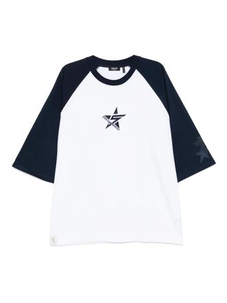 Five CM T-shirt con ricamo - Blu