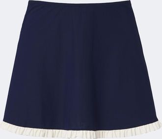 Karla Colletto Ruffled jersey miniskirt