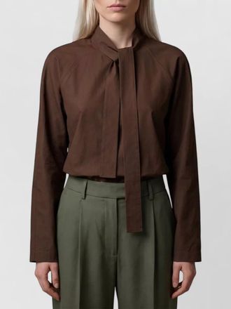 Christophe Lemaire cotton blend long-sleeve blouse