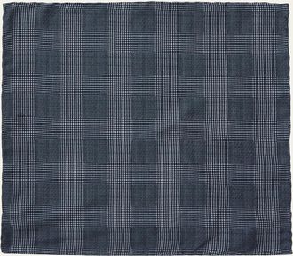 Anderson & Sheppard Mens Silk Prince of Wales Pocket Square