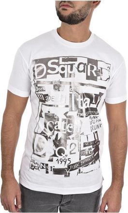 Dsquared2 Heren, Tops, Wit, Maat: 2XL Katoen