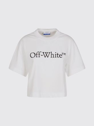 Off-white T-shirt in cotone con logo