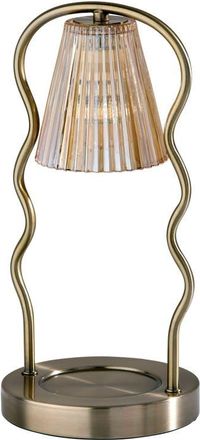Adesso Chiara Candle Warmer Lamp in Antique Brass at Nordstrom