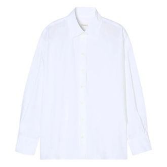 Closed Overhemden, Dames, Wit, XS, Katoen, Cape Shirt