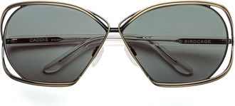 CADDIS Birdcage | Polarized Sunglasses in Polished Rose Gold at Nordstrom, Size +0.00