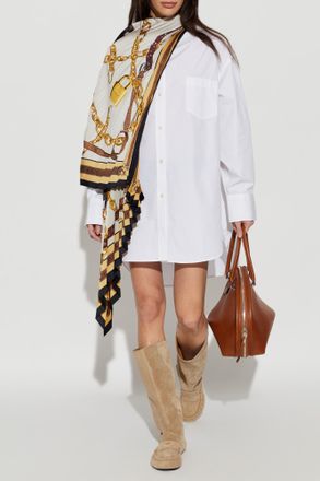 Acne Studios Shirt With Pleated Fabric, Womens, White