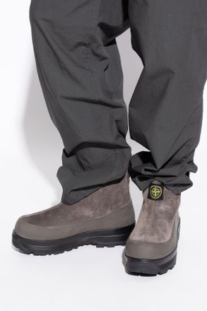 Stone Island Ankle Boots, Mens, Grey