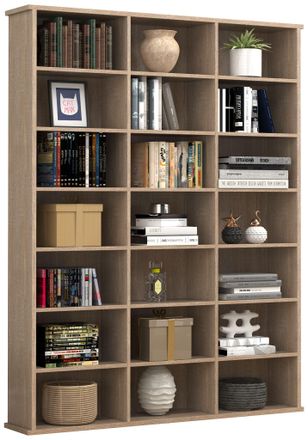 ebuy24 Stand Shelf Bookcase Shelf Megosa M 136x105x19 - Vcm