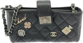 Chanel Pre-owned Mini Bags, female, Black, Size: ONE SIZE Pre-owned Vintage Mini Shoulder Bag