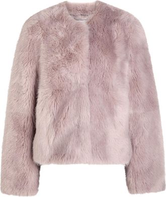 Stand Studio Halle Faux fur Jacket - Light Pink - 42 (UK14 / L)