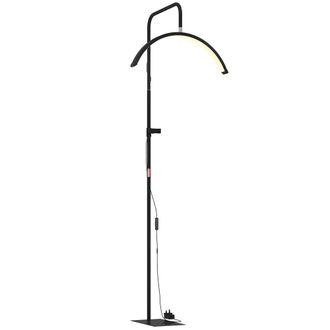HOMCOM L&aacute;mpara pesta&ntilde;as 77.5x20.5x186 cm negro
