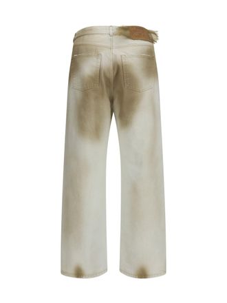 Magliano Distressed Cotton Jeans - White