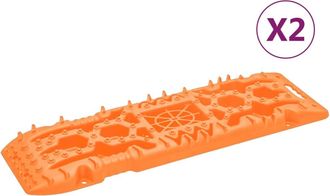 vidaXL Tablas De Tracci&oacute;n 2 Unidades Nailon Naranja 107x31x7 Cm Vidaxl