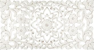 Atmosphera Fanny Decoraci&oacute;n De Pared De Madera Tallada 85x45cm