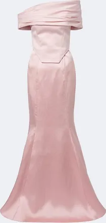 Solace London Alta off-shoulder bustier gown