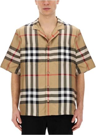 Burberry Hombre, Camisas, Beige, Talla: L