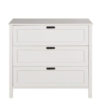 Maisons du monde C&oacute;moda de 3 cajones blanco 100 cm
