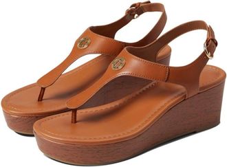 Tommy Hilfiger Graice Sandals Womens Brown Adjustable Strap Slip-On HTAT321