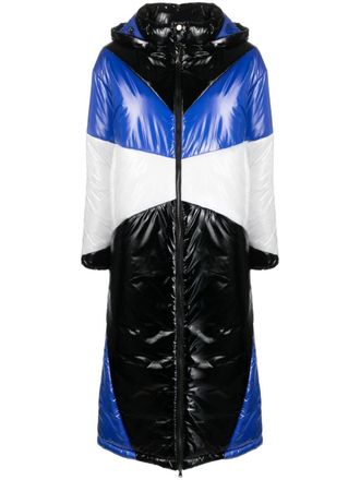Patrizia Pepe Cappotto con design color-block oversize - Nero