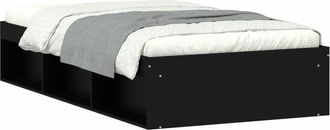 vidaXL Estructura De Cama Negra 90x200 Cm Vidaxl