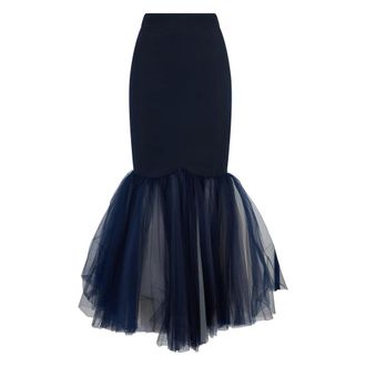 Moschino Dames, Rokken, Blauw, Maat: XS Polyamide