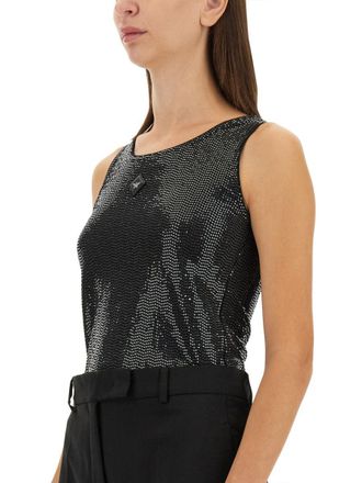 MCM Sleeveless Polyamide Tank Top - Black