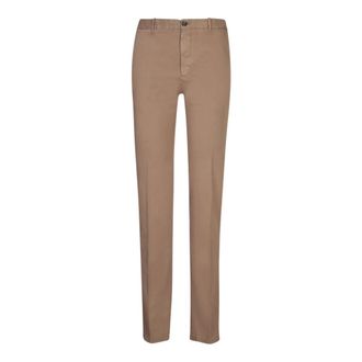 Incotex Broeken, Heren, Beige, M, Katoen, Slim Fit Katoenen Broek