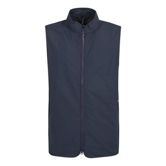 Barbour Vests, male, Blue, Size: 2XL Nylon Gilet