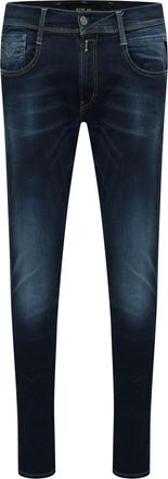 Replay Mens Anbass Slim-Fit Jeans in Blue Cotton - Size 28W/32L