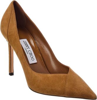 Jimmy Choo London Cass 95 Suede Pump