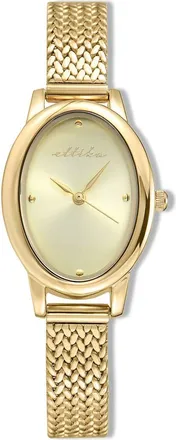 Ettika Oval Face Mesh Strap Watch in Gold at Nordstrom Rack