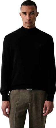 Marc O'Polo Maglione Dolcevita a Coste - - Knitwear - Uomo - Nero - M