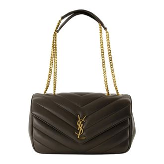 Saint Laurent Loulou Medium Bag - female - Saint Laurent - Cross Body Bags - Brown - ONE SIZE - Bags