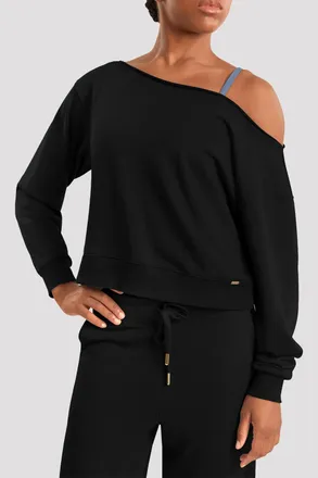 Bloch Ladies Mirella Adagio Long Sleeve Sweatshirt, Dusty Grey