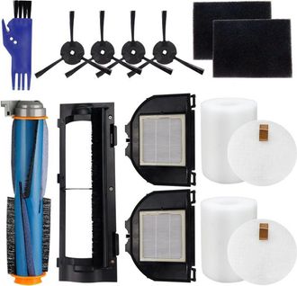 OEM Paquete De 15 Piezas De Repuesto Para Aspiradora Robot Shark Rv2310ae, Rv2320s, Av2310ae Y Ur2350ae: 1 Cepillo Principal, 2 Filtros Hepa, 4 Cepillos L