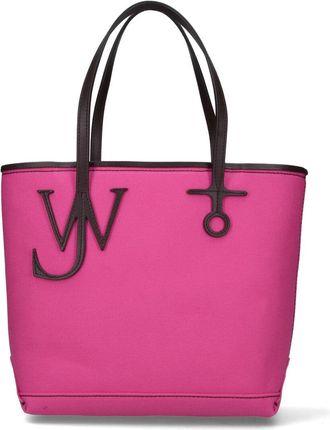 J.W.Anderson Pink Anchor Structured Canvas Logo Tote