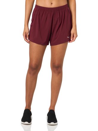 Puma Womens Run Favorite Velocity 5 Shorts, Ruby Shimmer Ah25, L