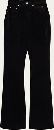 Rick Owens Bolan Velvet Bootcut Pants