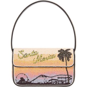 Staud Tommy Beaded Shoulder Bag in Santa Monica Sunset at Nordstrom