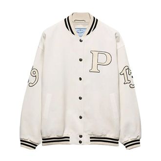 Prada Dames, Jassen, Beige, Maat: XL