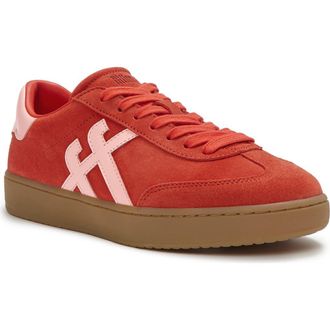 FitFlop The Dash T-Toe Suede Sneakers in Cherry Tomato/warm Pink at Nordstrom, Size 8.5