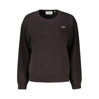 Pepe Jeans London Womens Crew Neck Long Sleeve Sweatshirt - Dark Grey Cotton - Size X-Small