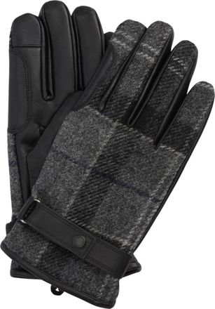 Barbour Newbrough Tartan Handschoenen - Heren - Handschoenen - Zwart - M - Wol - Accessoires