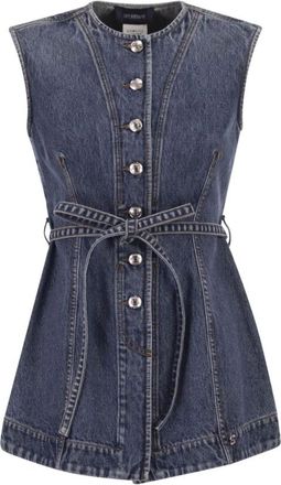 Sportmax Tops, Dames, Blauw, M, Katoen, Spddominio Top