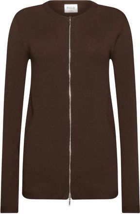 Wolford Cardigan in lana con zip - Marrone