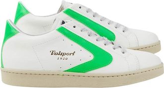 Valsport Klassieke Leren Groene Toernooischoenen - Dames - Sneakers - Wit - 39 EU - Schoenen